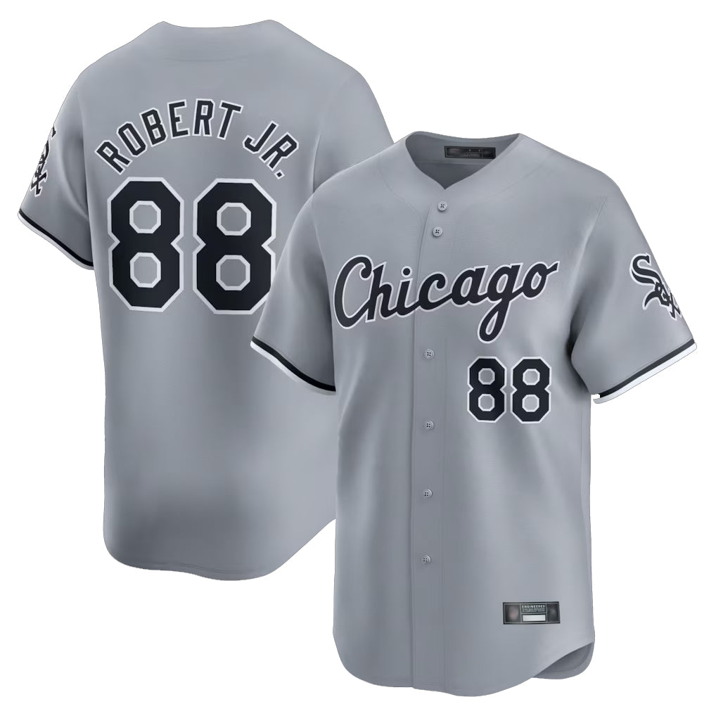 Johmsee C.White Sox #88 Luis Robert Jr Player Gray Road Limited Home Stitched Jerseys