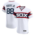 Johmsee C.White Sox #88 Luis Robert Jr Player White T-shirt Limited Elite Home Stitched Jerseys