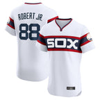 Johmsee C.White Sox #88 Luis Robert Jr Player White T-shirt Limited Elite Home Stitched Jerseys