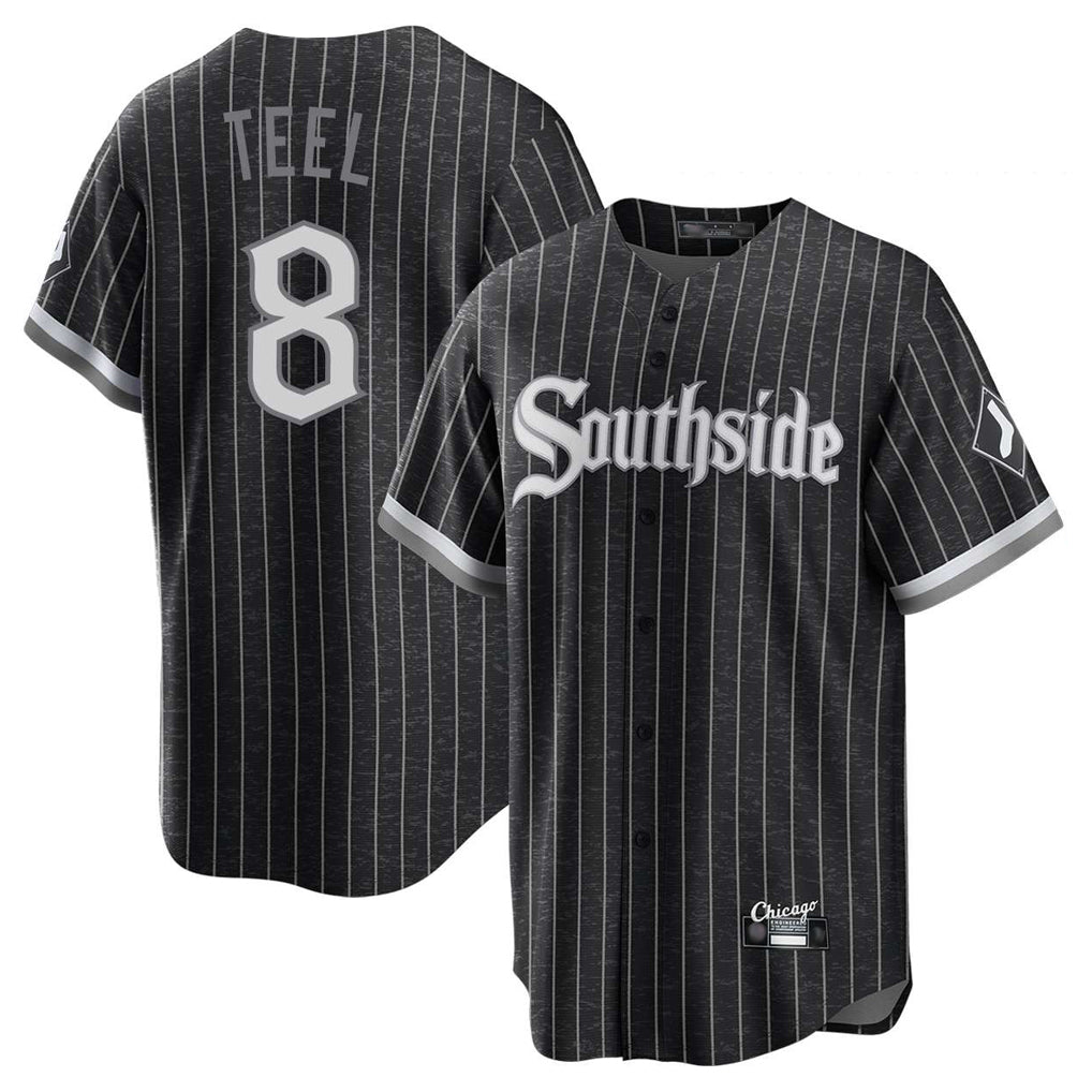 Johmsee C.White Sox #8 Kyle Teel Player Black City Connect Home Game Stitched Jerseys