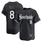 Johmsee C.White Sox #8 Kyle Teel Player Black City Connect Limited Home Stitched Jerseys