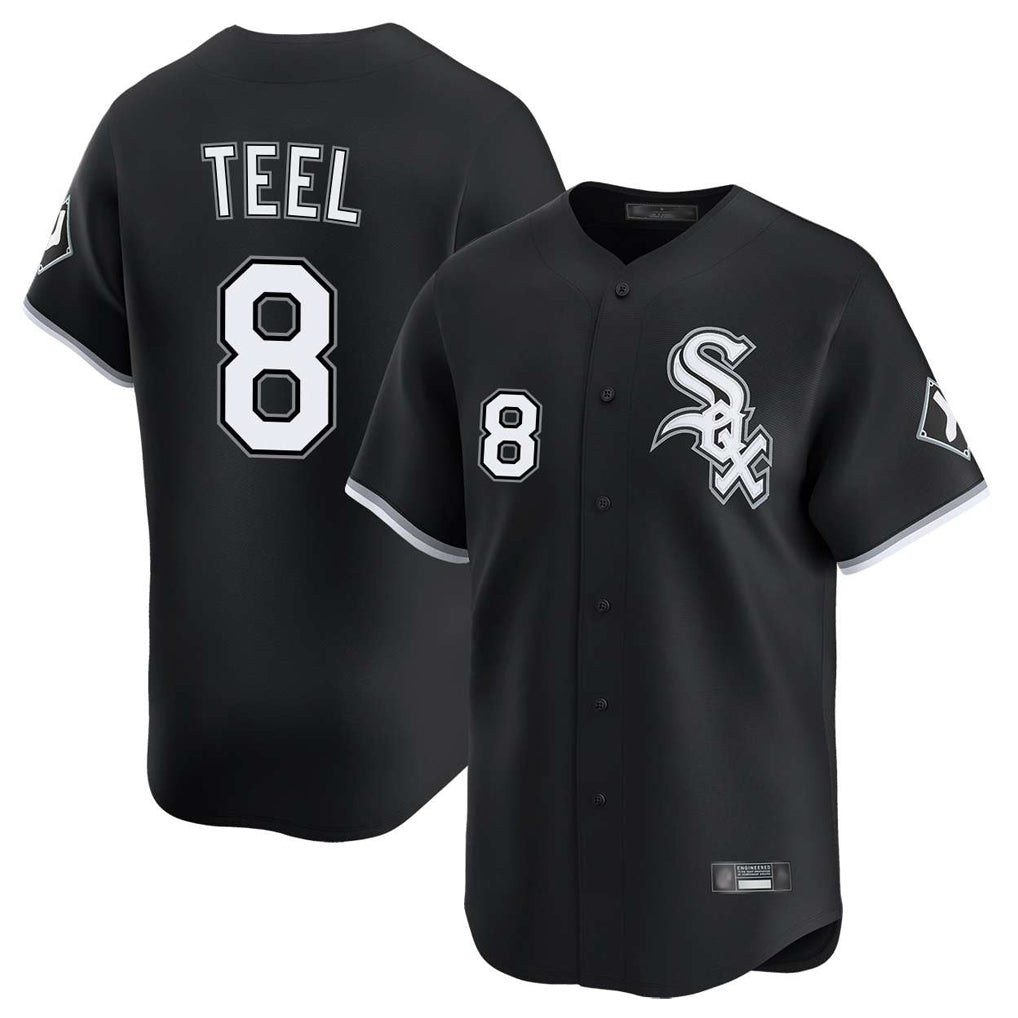 Johmsee C.White Sox #8 Kyle Teel Player Black Limited Home Stitched Jerseys