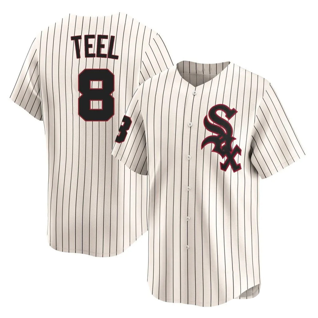 Johmsee C.White Sox #8 Kyle Teel Player Cream Cooperstown Collection Limited Home Stitched Jerseys
