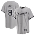 Johmsee C.White Sox #8 Kyle Teel Player Gray Home Game Stitched Jerseys