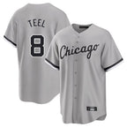 Johmsee C.White Sox #8 Kyle Teel Player Gray Home Game Stitched Jerseys