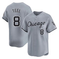 Johmsee C.White Sox #8 Kyle Teel Player Gray Road Limited Home Stitched Jerseys
