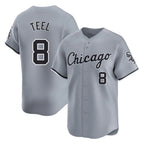 Johmsee C.White Sox #8 Kyle Teel Player Gray Road Limited Home Stitched Jerseys