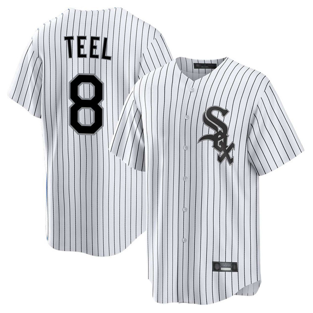 Johmsee C.White Sox #8 Kyle Teel Player White Stripe Home Game Stitched Jerseys