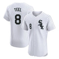 Johmsee C.White Sox #8 Kyle Teel Player White Stripe Limited Elite Home Stitched Jerseys