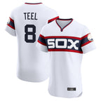 Johmsee C.White Sox #8 Kyle Teel Player White T-shirt Limited Elite Home Stitched Jerseys