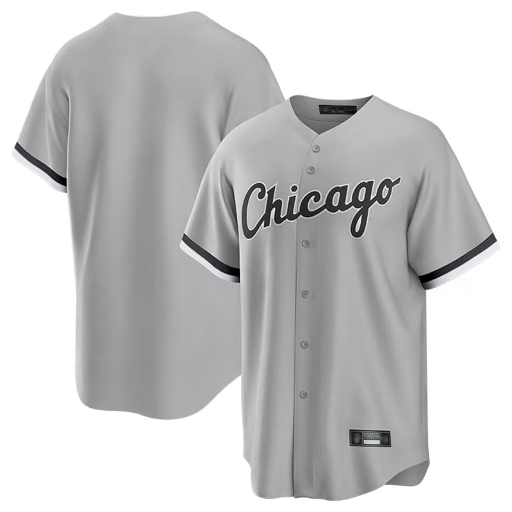 Johmsee C.White Sox ## White Sox Blank Player Gray Home Game Stitched Jerseys
