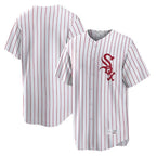 Johmsee C.White Sox ## White Sox Blank Player Red Stripe White Home Game Stitched Jerseys
