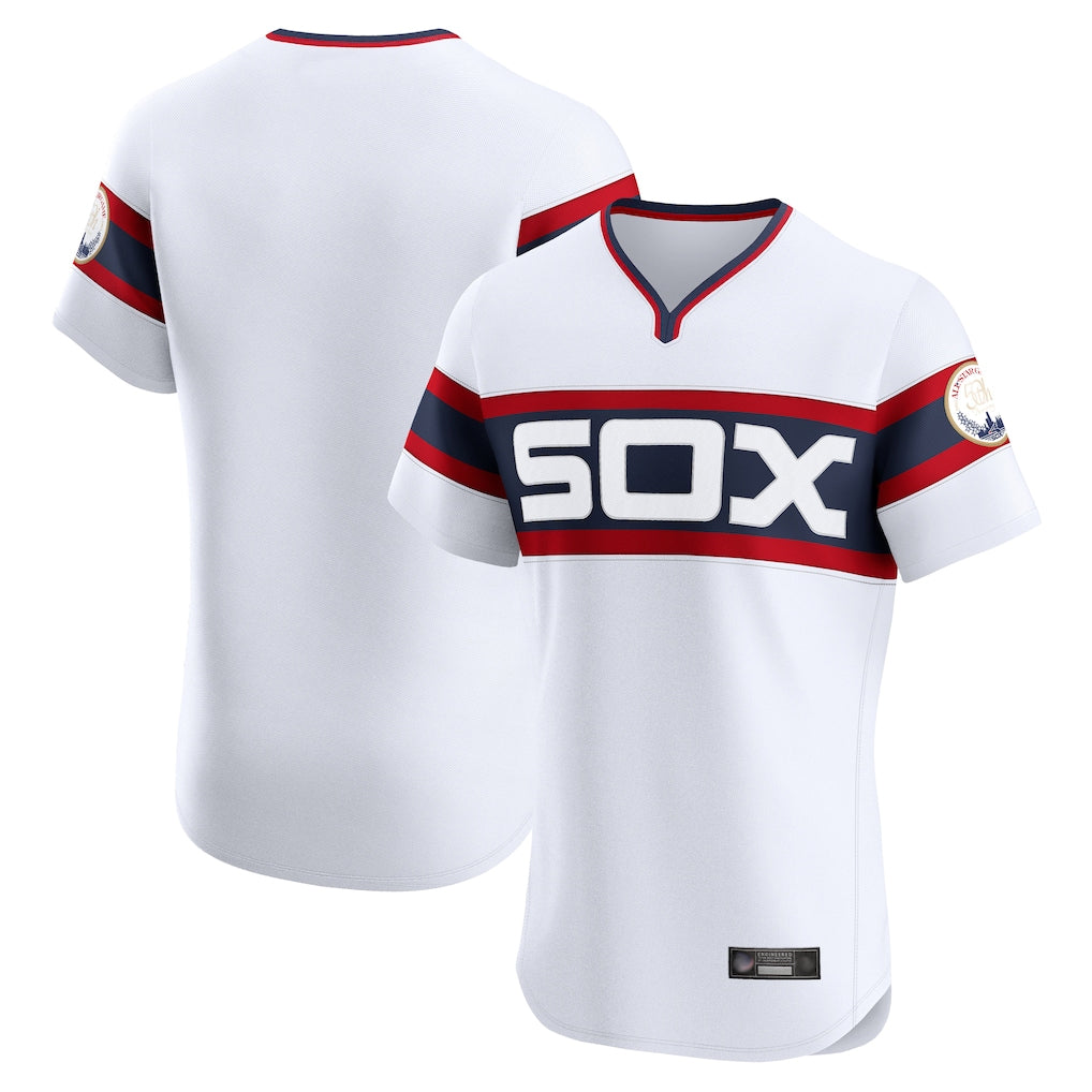 Johmsee C.White Sox ## White Sox Blank Player White T-shirt Limtied Elite Home Stitched Jerseys