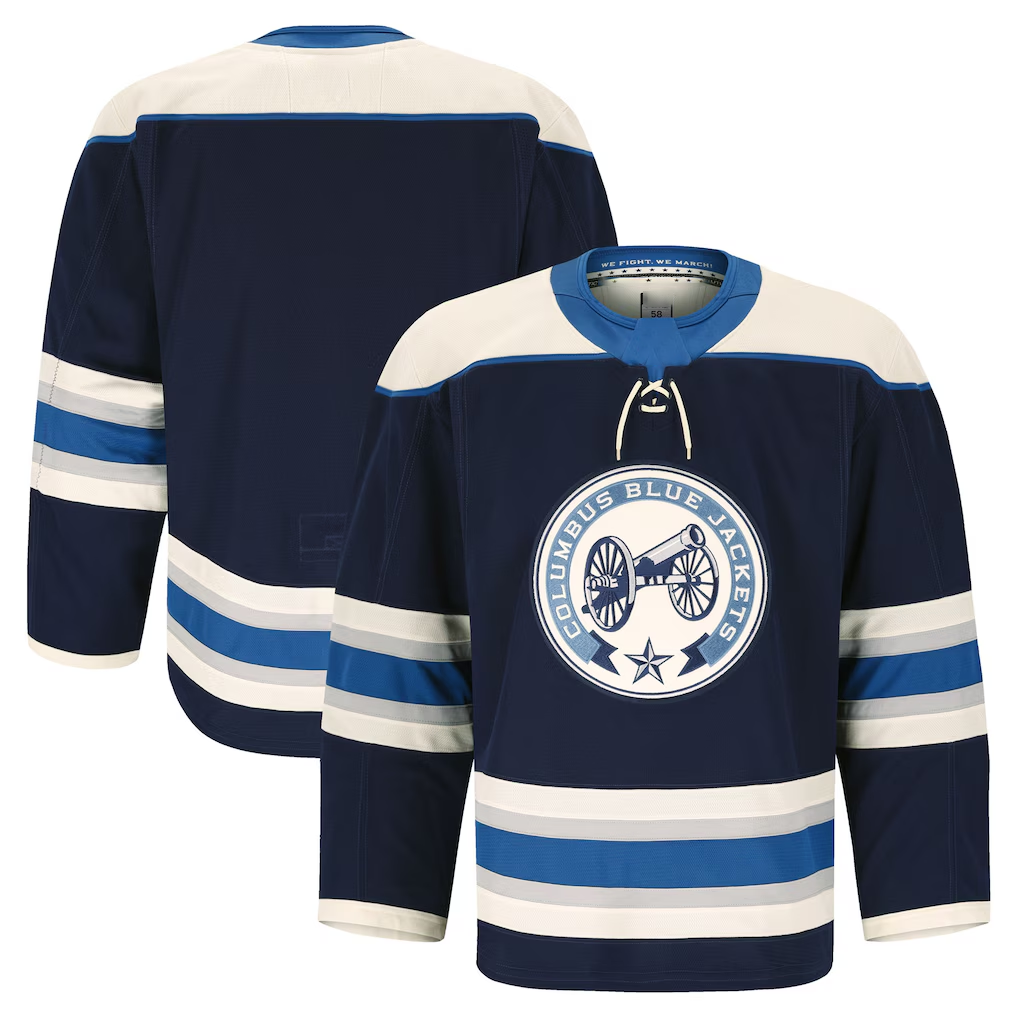 Johmsee CB.Jackets Navy Alternate Authentic Pro Jersey