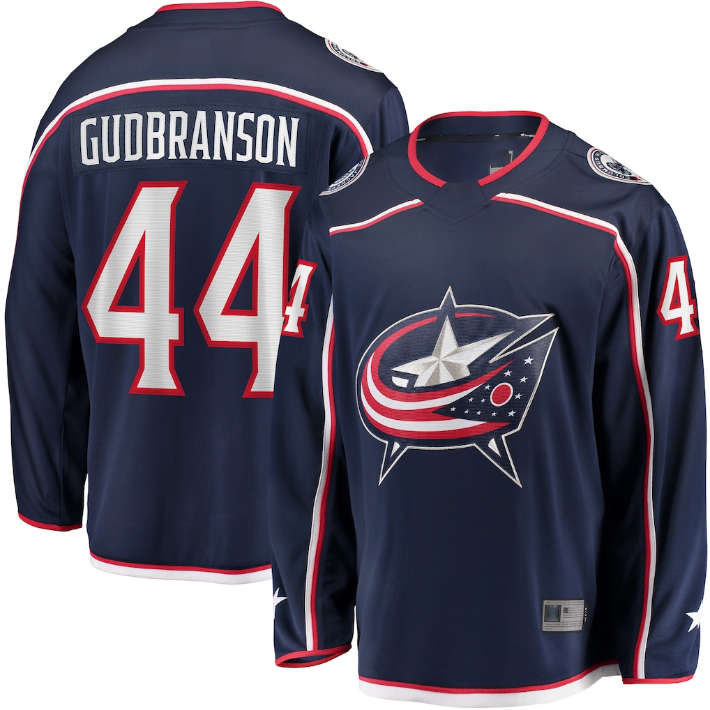 Johmsee CB.Jackets #44 Erik Gudbranson Navy Home Breakaway Player Jersey