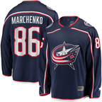 Johmsee CB.Jackets #86 Kirill Marchenko Navy Home Breakaway Jersey