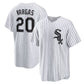 Chicago White Sox #20 Miguel Vargas Home Replica Jersey - White Stitched Baseball Jersey