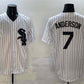 Chicago White Sox #7 Tim Anderson White Cool Base Stitched Baseball Jersey