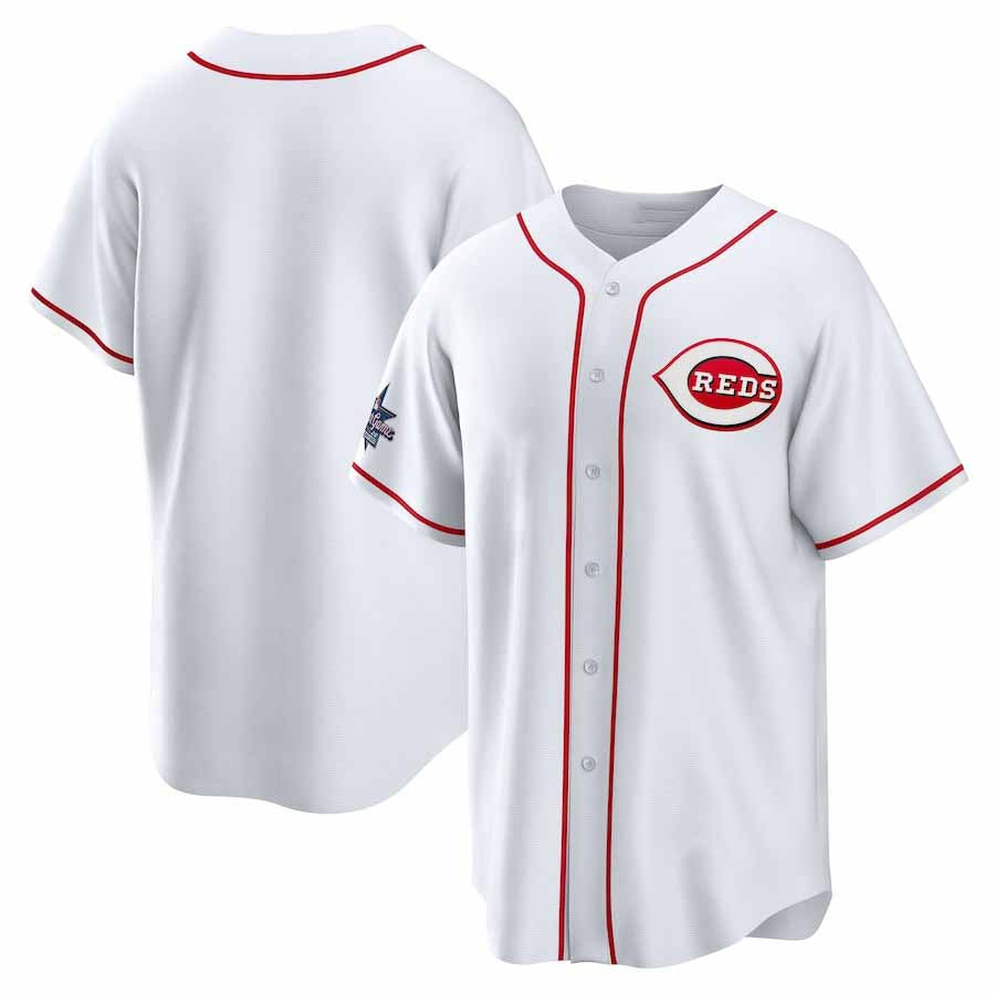 Cincinnati Reds 2025 All-Star Game Home Replica Jersey - White Stitched Baseball Jersey