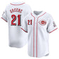 Cincinnati Reds #21 Hunter Greene White Home Limited Stitched Baseball Jersey