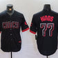 Cincinnati Reds #77 Rece Hinds Black 2023 City Connect Cool Base Stitched Baseball Jersey