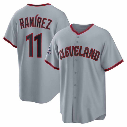 Cleveland Guardians #11 José Ramírez 2025 All-Star Game Road Replica Player Jersey - Gray Stitched Baseball Jersey