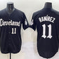 Cleveland Guardians #11 José Ramírez Black Gothic Vapor Premier Limited Stitched Baseball Jersey