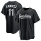 Cleveland Guardians #11 José Ramírez Black Lights Out Limited Stitched Baseball Jersey