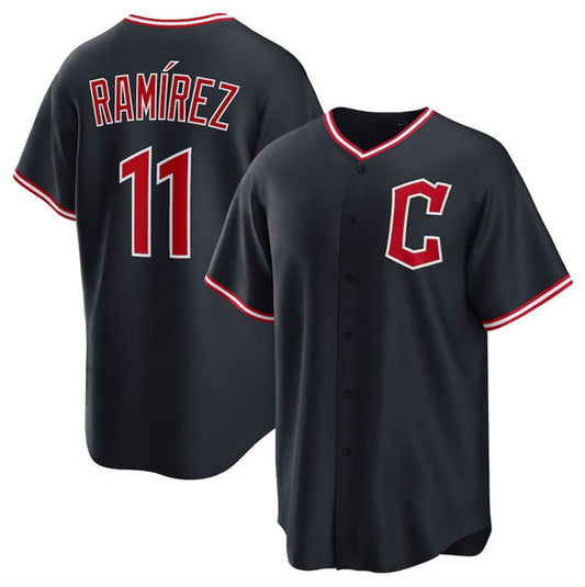 Cleveland Guardians #11 José Ramírez Navy 2025 Alternate Limited Stitched Baseball Jersey