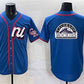 Colorado Rockies National League Team Big Logo Blue 2025 All-Star Edition Limited Stitched Baseball Jersey