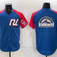 Colorado Rockies National League Team Big Logo Blue Red Alternate 2025 All-Star Edition Limited Stitched Baseball Jersey