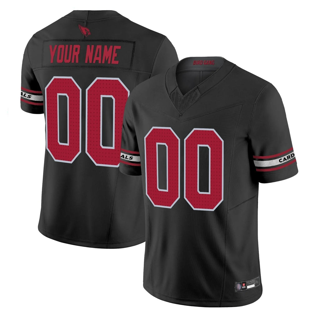 Johmsee Custom A.Cardinals Black Vapor F.U.S.E. Limited Home Game Stitched Jerseys