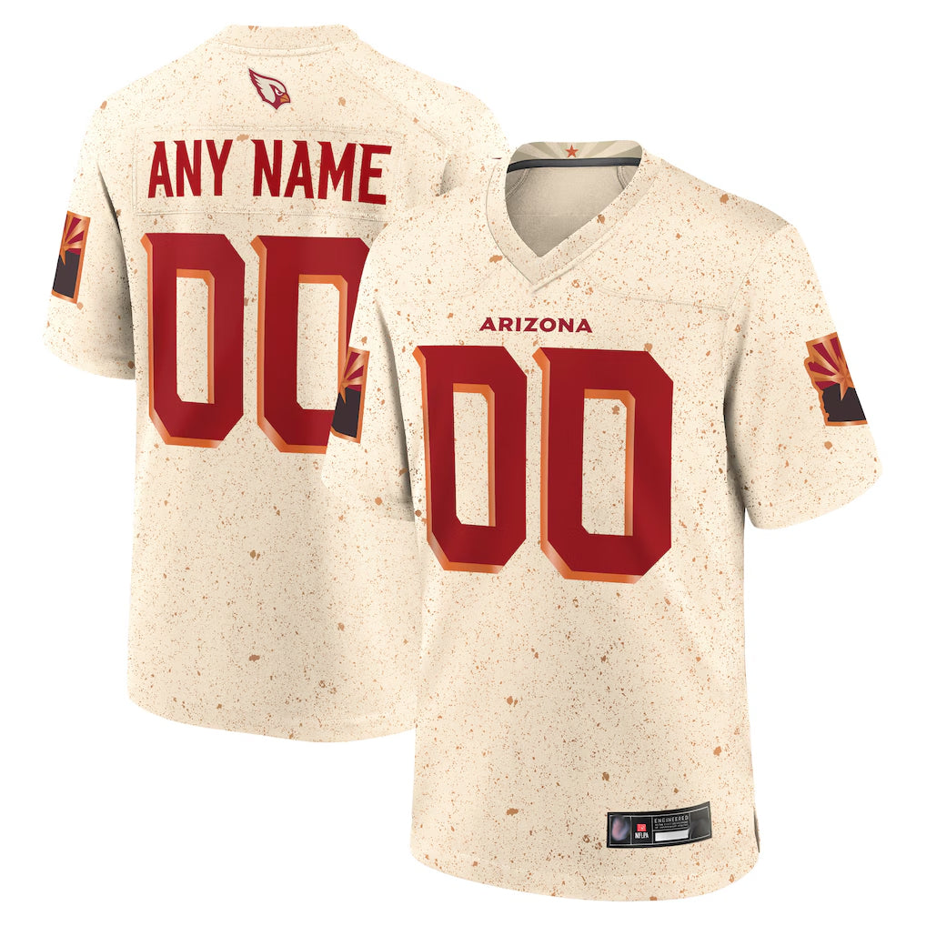 Johmsee Custom A.Cardinals Cream Rivalries Collection Home Game Stitched Jerseys