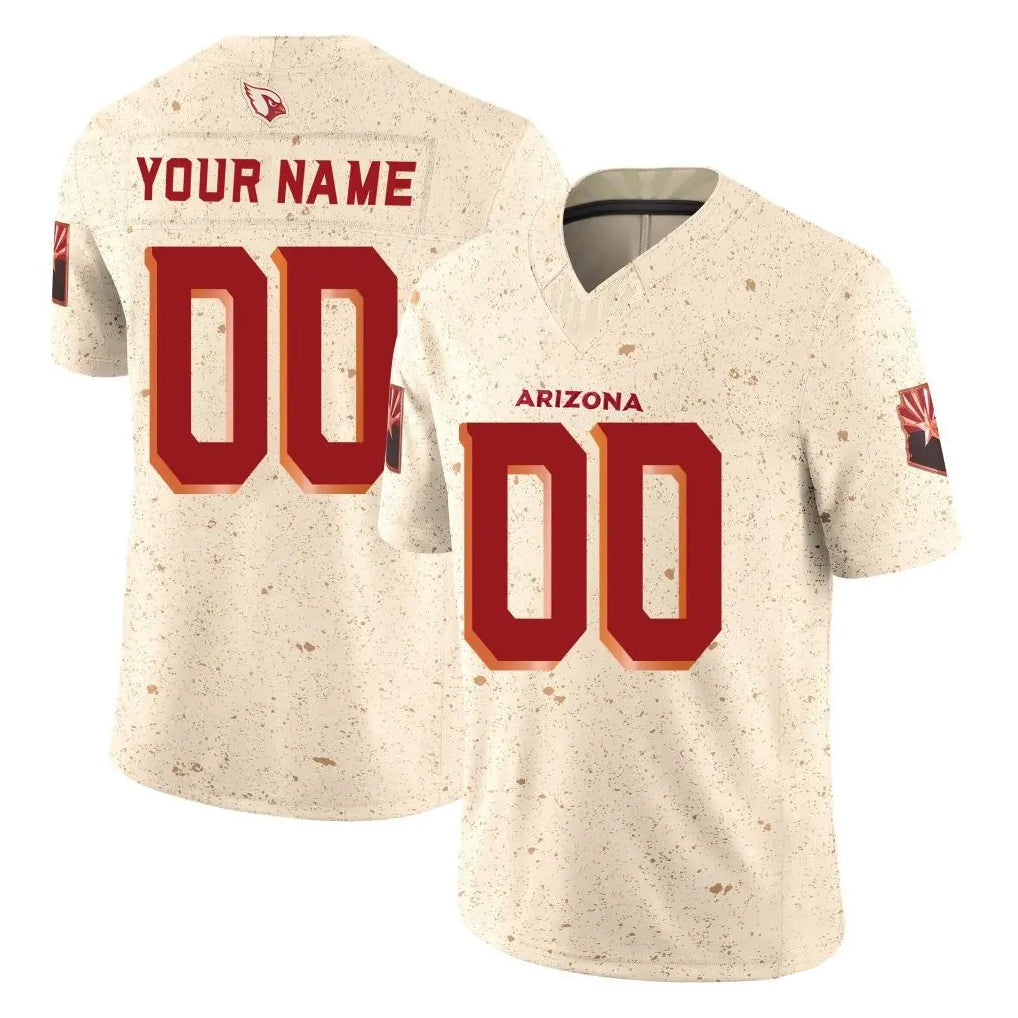 Johmsee Custom A.Cardinals Cream Rivalries Collection Limited Eliet Home Game Stitched Jerseys