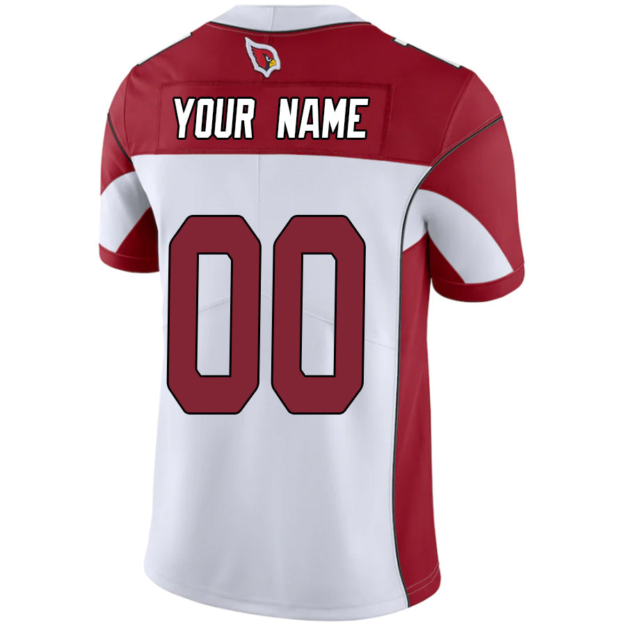 Johmsee Custom A.Cardinals White-Red Vapor Untouchable Elite Stitched Jerseys