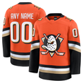 Johmsee Custom A.Ducks Orange Home Authentic Pro Jerseys