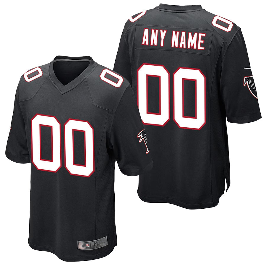 Johmsee Custom A.Falcons Black Alternate Game Stitched Jerseys