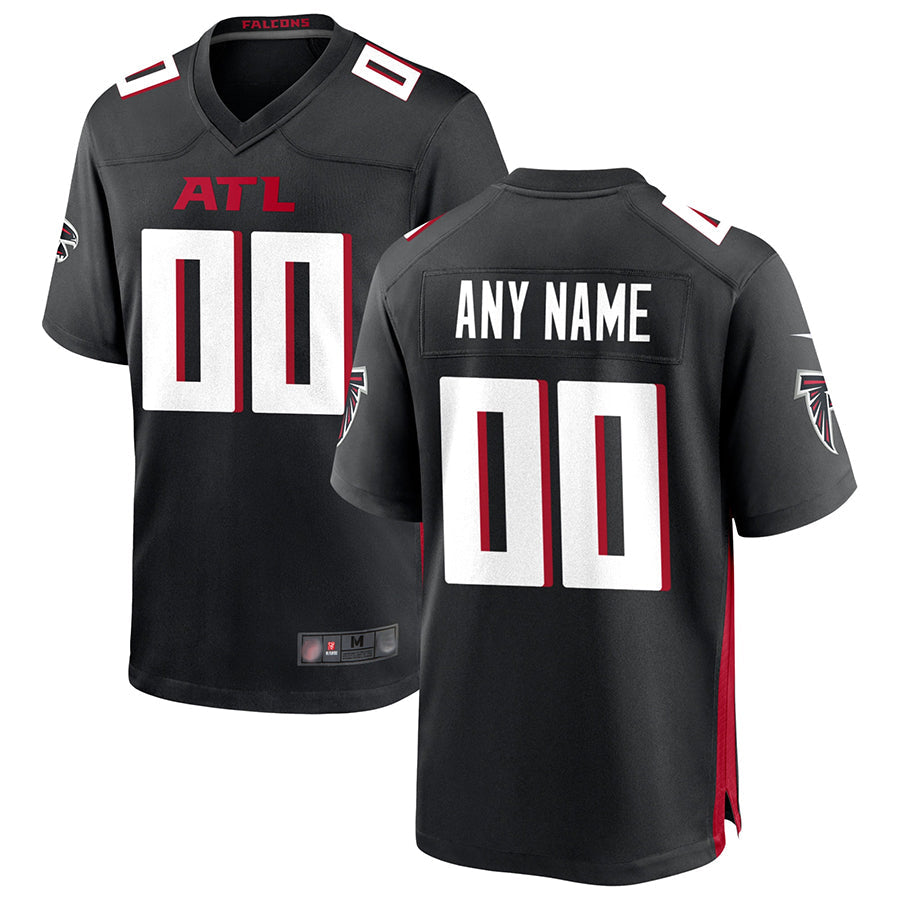 Johmsee Custom A.Falcons Black Home Game Stitched Jerseys