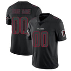 Johmsee Custom A.Falcons Black Limited Elite Home Game Any Name & Numbers Stitched Jerseys