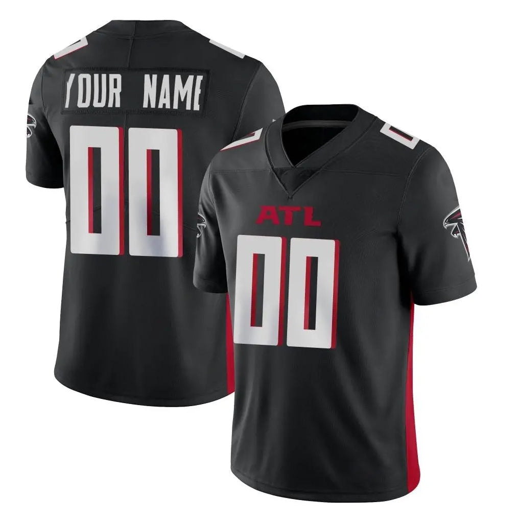 Johmsee Custom A.Falcons Black Limited Home Game Any Name & Numbers Stitched Jerseys