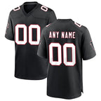 Johmsee Custom A.Falcons Black Throwback Limited Home Game Any Name & Numbers Stitched Jerseys