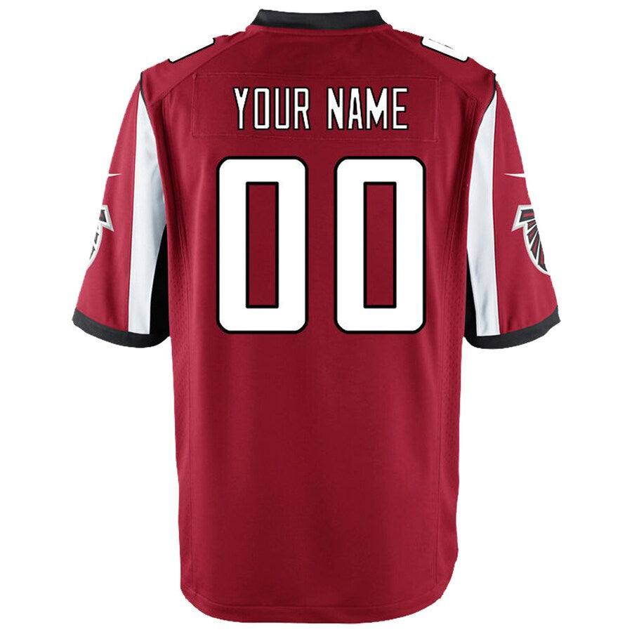 Johmsee Custom A.Falcons Red Game Stitched Jerseys