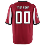 Johmsee Custom A.Falcons Red Game Stitched Jerseys