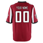 Johmsee Custom A.Falcons Red Home Game Any Name & Numbers Stitched Jerseys