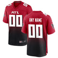 Johmsee Custom A.Falcons Red Replica Home Game Stitched Jerseys