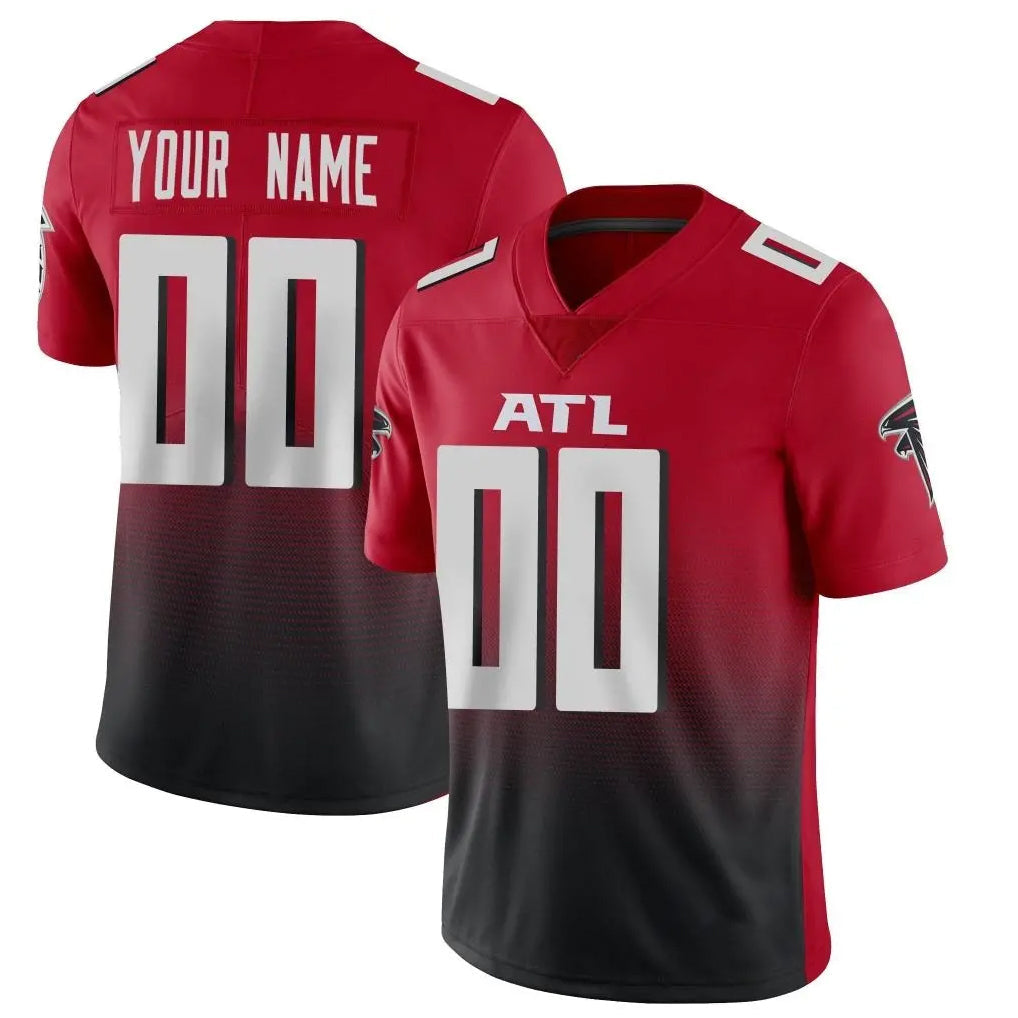 Johmsee Custom A.Falcons Red Vapor Untouchable Limited Home Game Any Name & Numbers Stitched Jerseys