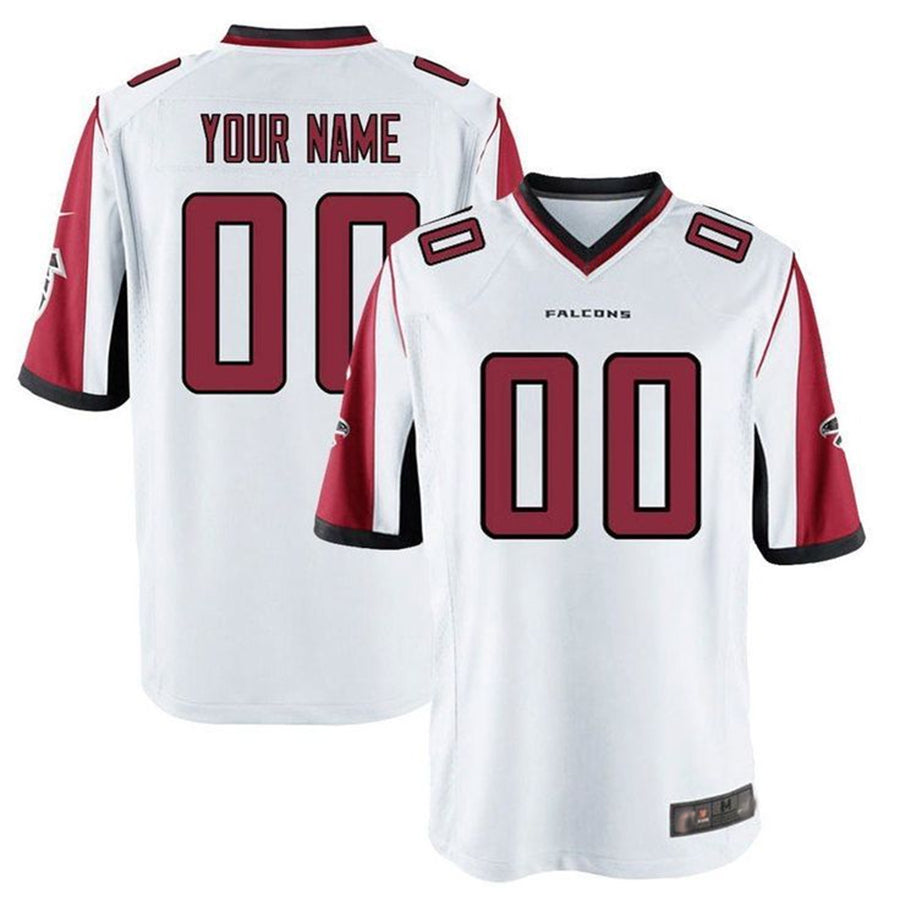 Johmsee Custom A.Falcons White Game Stitched Jerseys