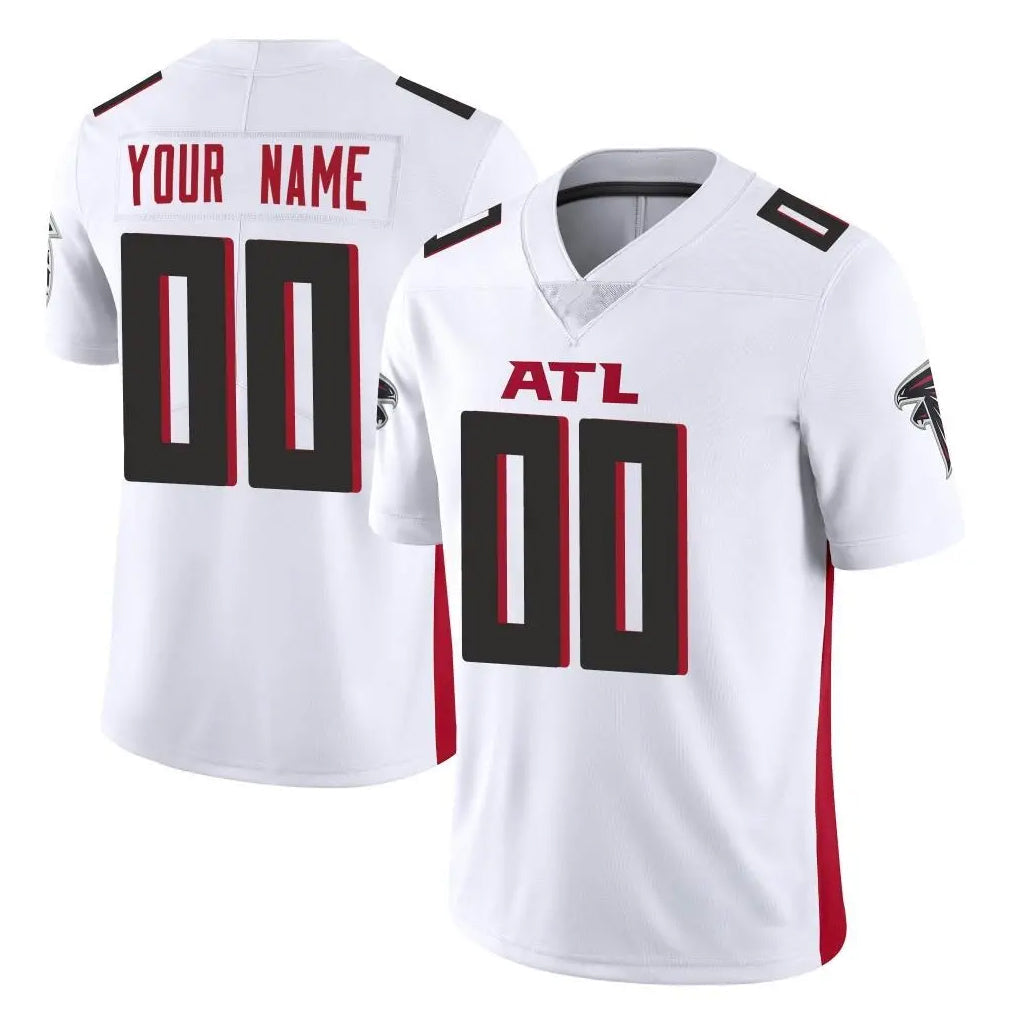 Johmsee Custom A.Falcons White Vapor Untouchable Limited Home Game Any Name & Numbers Stitched Jerseys