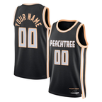 Johmsee Custom A.Hawks Black 2025-26 City Edition Swingman Jerseys