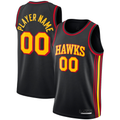 Johmsee Custom A.Hawks  Black Swingman Jerseys - Statement Edition